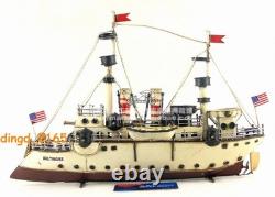 Handmade Iron Boat Model US Baltimore Number Cruiser Craft Collection 36CM
