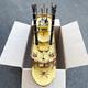 Handmade Painted Wooden Paddlewheel Riverboat Model, Nautical Brown Beige