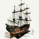 Handmade Ship 32 Inch Wooden Sailing Boat Model Kit Ships Wood Models Diy New