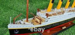 Handmade Titanic Model Ship White Star Line Boat Unique Home Decor Birthday Gift