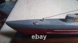 Handmade WW1 Model USS PERCH SUBMARINE All Hard Wood And Brass Fittings