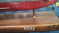 Handmade WW1 Model USS PERCH SUBMARINE All Hard Wood And Brass Fittings