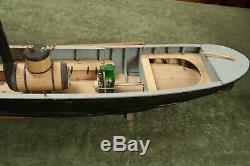 Handmade Wood Steam River Boat Sloop Model African Queen (M2L) Detailed Model