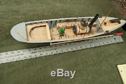 Handmade Wood Steam River Boat Sloop Model African Queen (M2L) Detailed Model