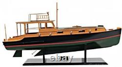 Hemingway Pilar Fishing Boat Model, Detailed, Handmade Display-Ready On Stand