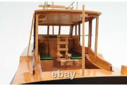 Hemingway Pilar Fishing Boat Model, Detailed, Handmade Display-Ready On Stand