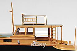 Hemingway's Pilar Fishing Boat 28 Wood Model Assembled