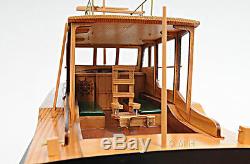 Hemingway's Pilar Fishing Boat 28 Wood Model Assembled