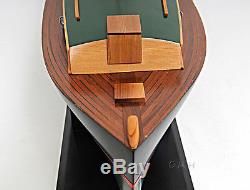 Hemingway's Pilar Fishing Boat 28 Wood Model Assembled