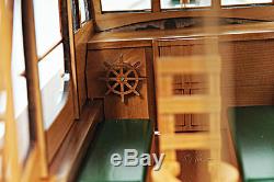Hemingway's Pilar Fishing Boat 28 Wood Model Assembled