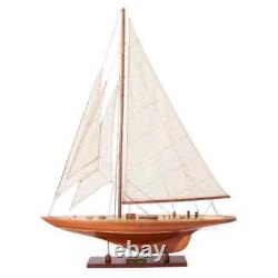 Historical Collectible Enterprises Wooden Boat Model Home Decor