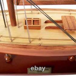 Historical Collectible Enterprises Wooden Boat Model Home Decor