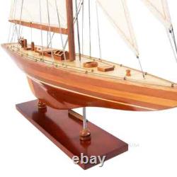 Historical Collectible Enterprises Wooden Boat Model Home Decor