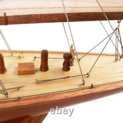 Historical Collectible Enterprises Wooden Boat Model Home Decor