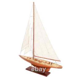Historical Collectible Enterprises Wooden Boat Model Home Decor