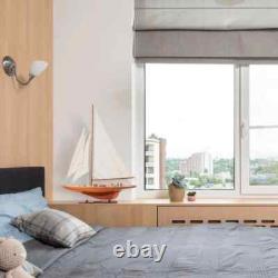 Historical Collectible Enterprises Wooden Boat Model Home Decor