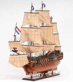 Holland Frigate Friesland Tall Ship 29 Built Wooden Model Boat Assembled