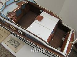 Huge Vintage Ship Boat Wood Wooden Sterling Model Kit Built Chris Craft Corvette