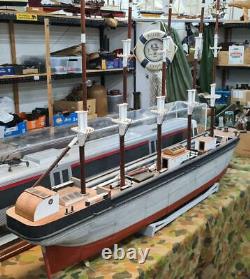 Huge model wood and metal 5 mast sailing ship