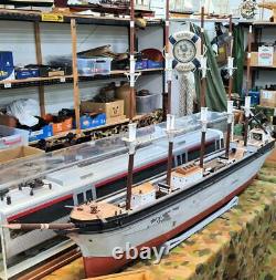 Huge model wood and metal 5 mast sailing ship