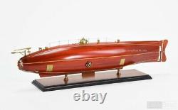 Ictineo II, 2 Submarine Handcrafted Wooden Ship Model 28 Scale, Museum Quality