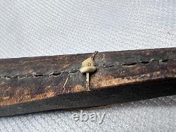 Inuit Eskimo Handmade Wood Stitched Skin Kayak Model Fisherman Boat Antique