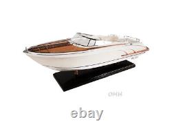 Italy Speedboat Rivarama Wood Model Replica New