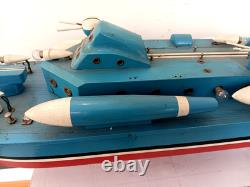 Ito Japanese Wood Model Battery Pt Boat 1950s 30 In Length Rare