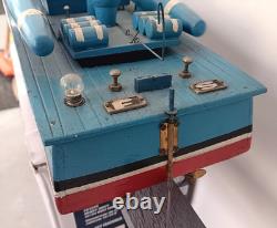 Ito Japanese Wood Model Battery Pt Boat 1950s 30 In Length Rare