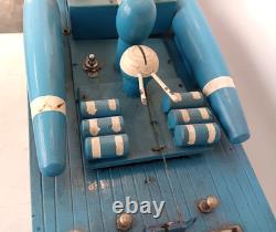 Ito Japanese Wood Model Battery Pt Boat 1950s 30 In Length Rare