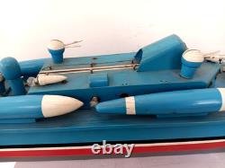 Ito Japanese Wood Model Battery Pt Boat 1950s 30 In Length Rare