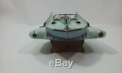 Ito Toy Shark Wood Model Battery Operated Race Speed Boat Tmy Motor Tokyo Japan