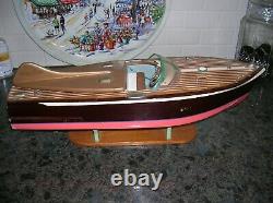 Ito Toy Wood Boat Cobra Model Battery Operated Boat Wooden Boat Speed Boat Rare