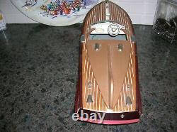 Ito Toy Wood Boat Cobra Model Battery Operated Boat Wooden Boat Speed Boat Rare