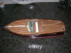 Ito Toy Wood Boat Cobra Model Battery Operated Boat Wooden Boat Speed Boat Rare