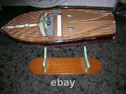 Ito Toy Wood Boat Cobra Model Battery Operated Boat Wooden Boat Speed Boat Rare