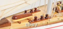 J-Class America's Cup ENDEAVOUR BOAT MODEL Wood Yacht Sailboat Nautical Decor