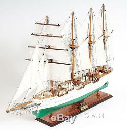 J. S. ElCANO Royal Spanish Navy Tall Ship 37 Built Wood Model Boat Assembled