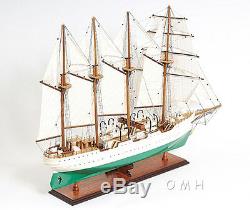 J. S. ElCANO Royal Spanish Navy Tall Ship 37 Built Wood Model Boat Assembled