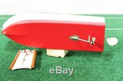 Japanese Bat Op Wooden Scale Model Boat New 1950's Boxed Vintage