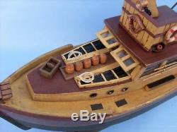 Jaws Movie Orca Model 20 Wooden Fishing Boat Wood Assembled Fishing Ship