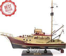 Jaws Orca Wooden Ship Model 15 Shark Fishing Boat Pre-Assembled Antique Decor