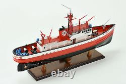 John D. McKean Fireboat Handmade Wooden Boat Model 25