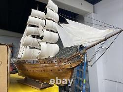 Ken Gardiner Wooden Star of India Tall Model Ship, 30 Extremely Detailed