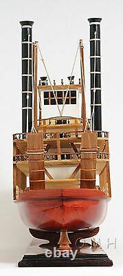 King Of Mississippi Paddle Wheel Steam Riverboat 30 Wood Model Assembled