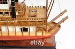 King Of Mississippi Paddle Wheel Steam Riverboat 30 Wood Model Assembled