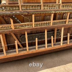 King of the Mississippi Paddle Steamer 180 Artesania Latina Wood model Vintage