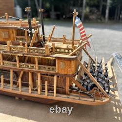 King of the Mississippi Paddle Steamer 180 Artesania Latina Wood model Vintage