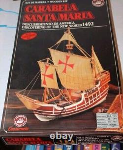 Kit De Madera, Constructo, Santa Maria Christopher Wooden Model Boat Vintage