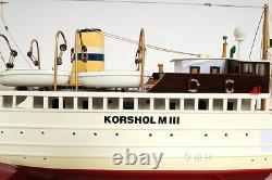 Korsholm III Ferry Boat Steamship Assembled 24 Built Wooden Model Boat New